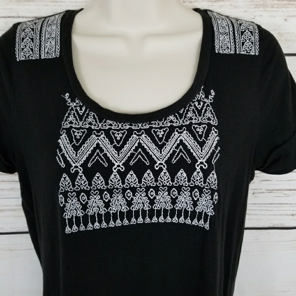 Lucky Brand Tops - Lucky Brand Embroidered Boho Top